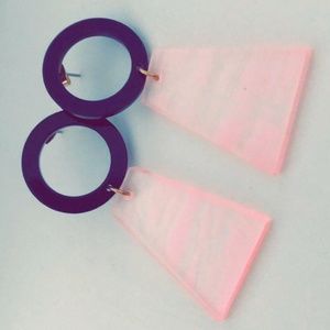 ANTHROPOLOGIE Translucent Earrings NEW